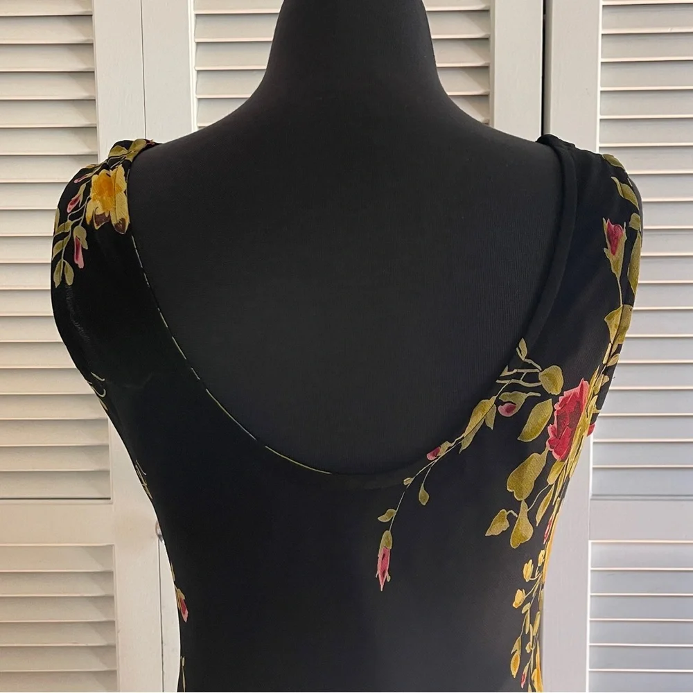 Floral Black Maxi Dress - Picture 4 of 6
